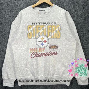 Vintage Pittsburgh Steelers Football Sweatshirt Retro 1996 Super Bowl XXX Shirt